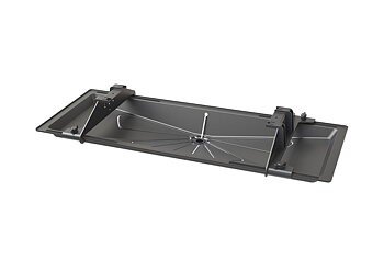 Dropptråg teleskopfästen, med värmekabel - 850x400mm Antracitgrå